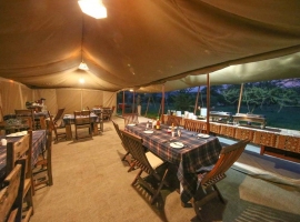 Tented camp in the Serengeti 