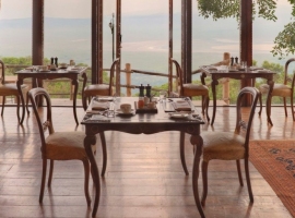 Crater Lodge at the edge of Ngorongoro  Crater